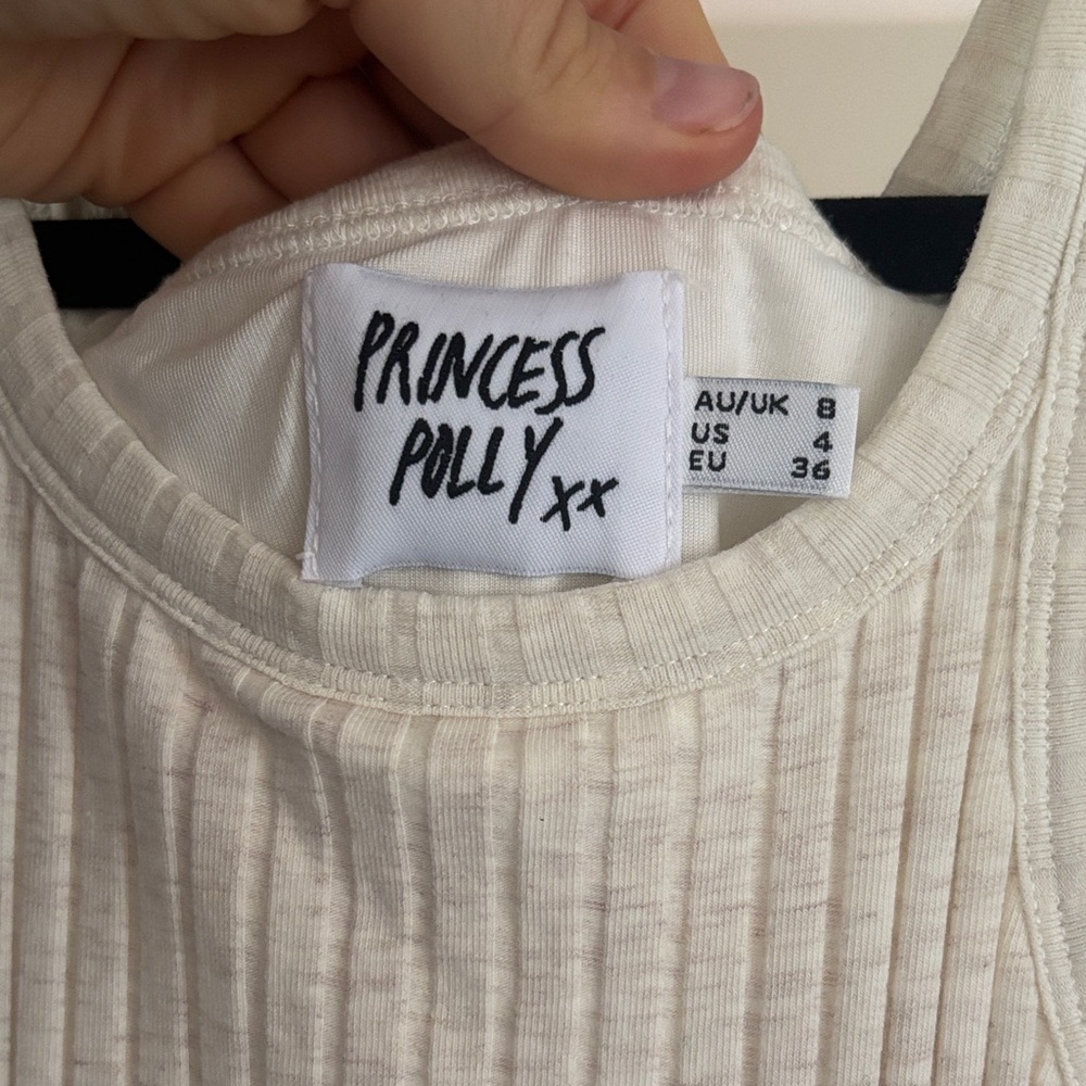 Princess Polly Cream Ruched Mini Dress - Picture 2 of 4